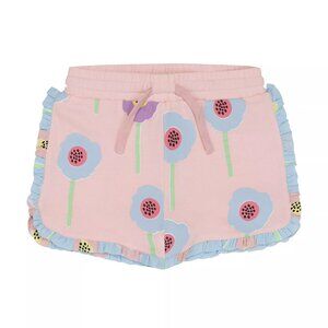 Girls Stella McCartney pink floral shorts
